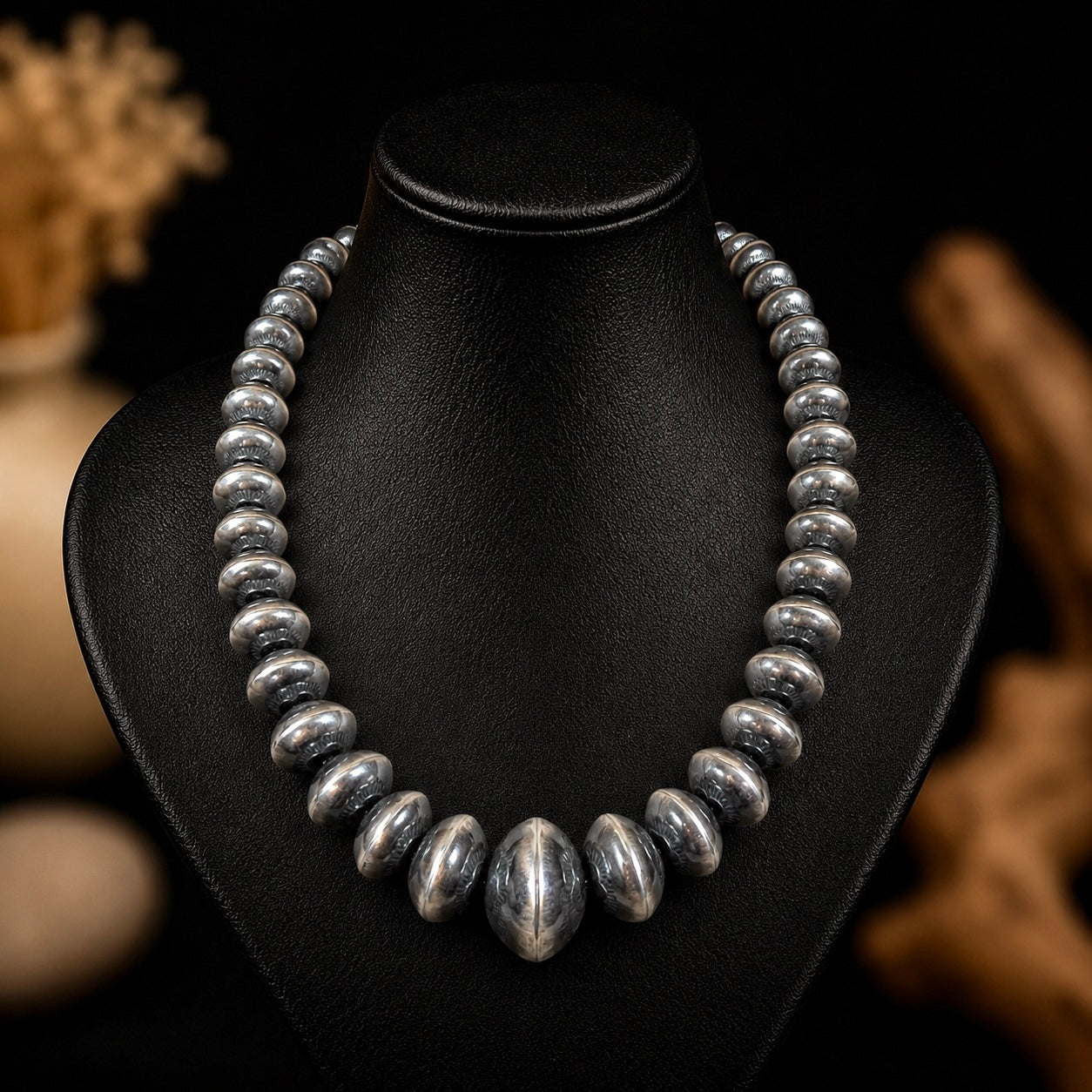 Handcrafted navajo pearls handcrafted by Native American artist Michelle Jameson