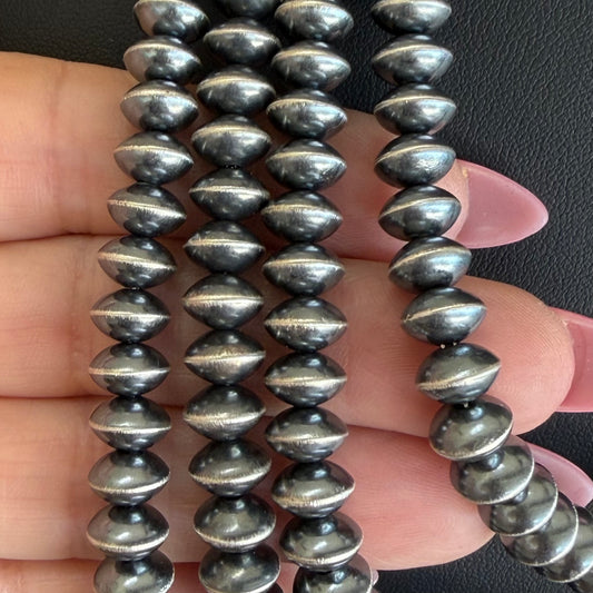 Sterling Silver Handcrafted navajo pearls handcrafted by Native American artist LaVina Dawes