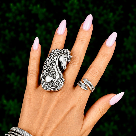 Sterling Silver ring handcrafted by Native American artist Ryan Chee