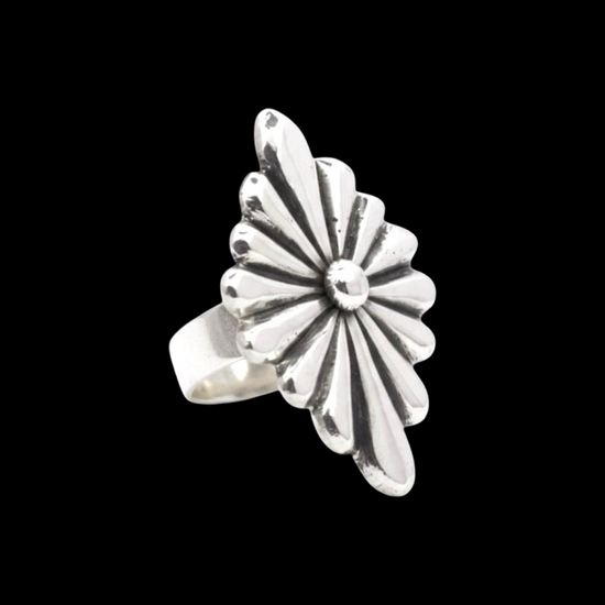 Sterling Silver ring handcrafted by Native American artist Ryan Chee
