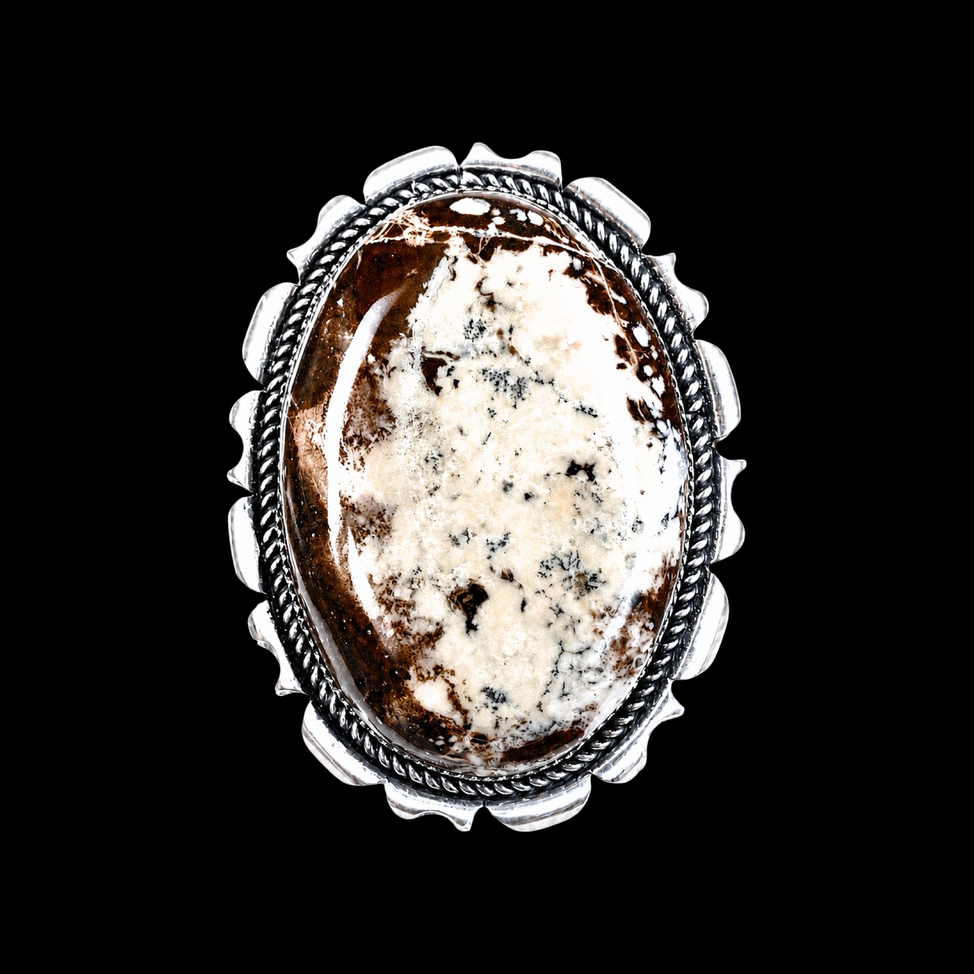 Wild Horse Jasper (Adjustable) ring handcrafted by Native American artist Marcus Chavez