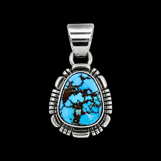 Golden Hills Turquoise pendant handcrafted by Native American artist Arlene Yazzi