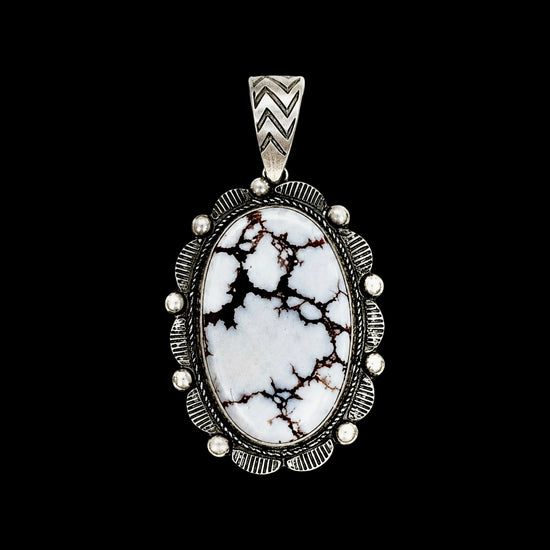 Wild Horse Jasper pendant handcrafted by Native American artist Donovan Nez