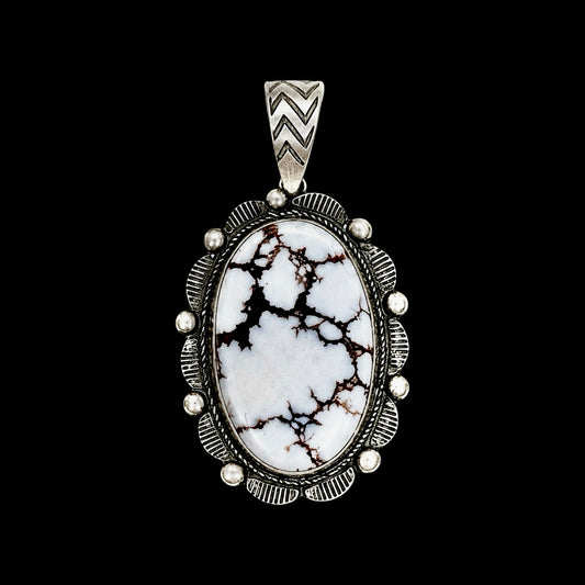 Wild Horse Jasper pendant handcrafted by Native American artist Donovan Nez