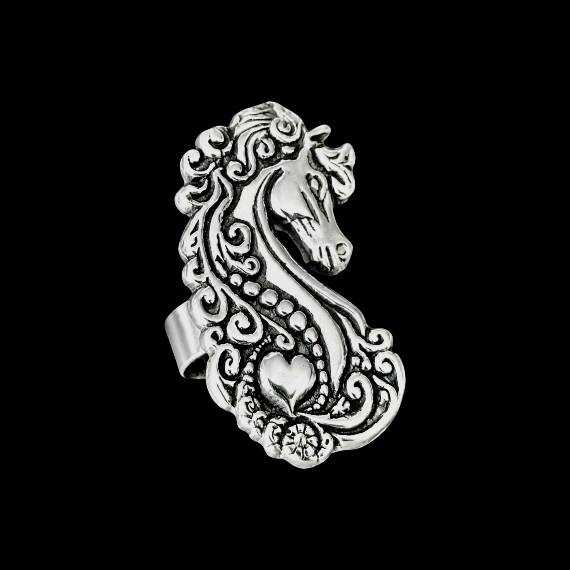 Sterling Silver ring handcrafted by Native American artist Ryan Chee