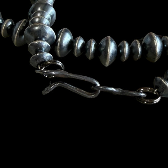 Sterling Silver Handcrafted navajo pearls handcrafted by Native American artist LaVina Dawes