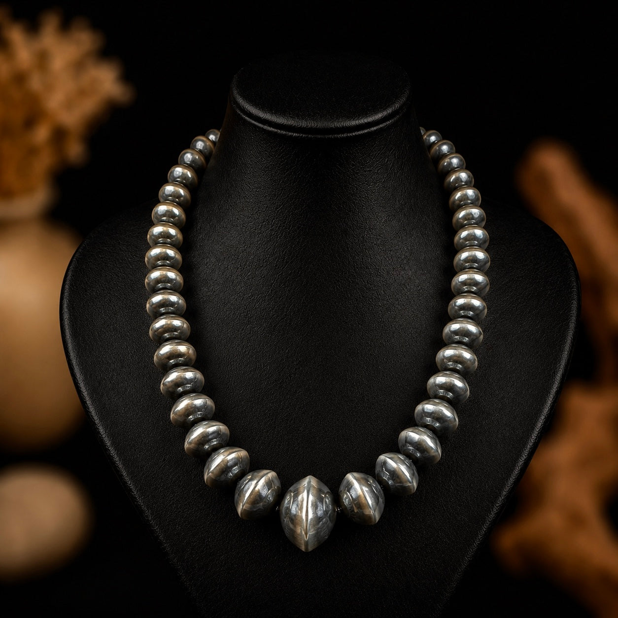 Handcrafted navajo pearls handcrafted by Native American artist Michelle Jameson