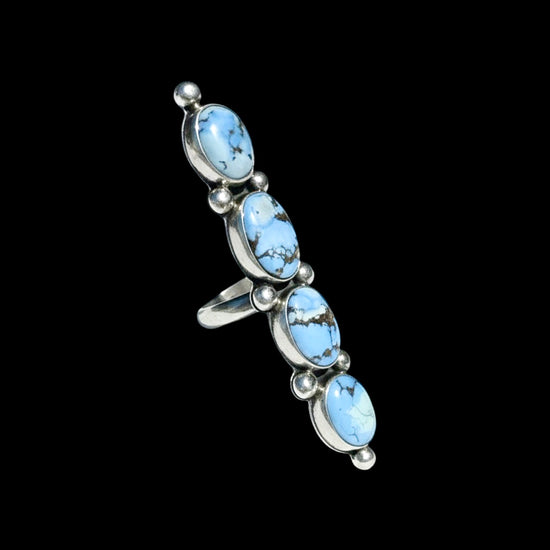 Golden Hills Turquoise ring handcrafted by Native American artist Jo Elias Draper
