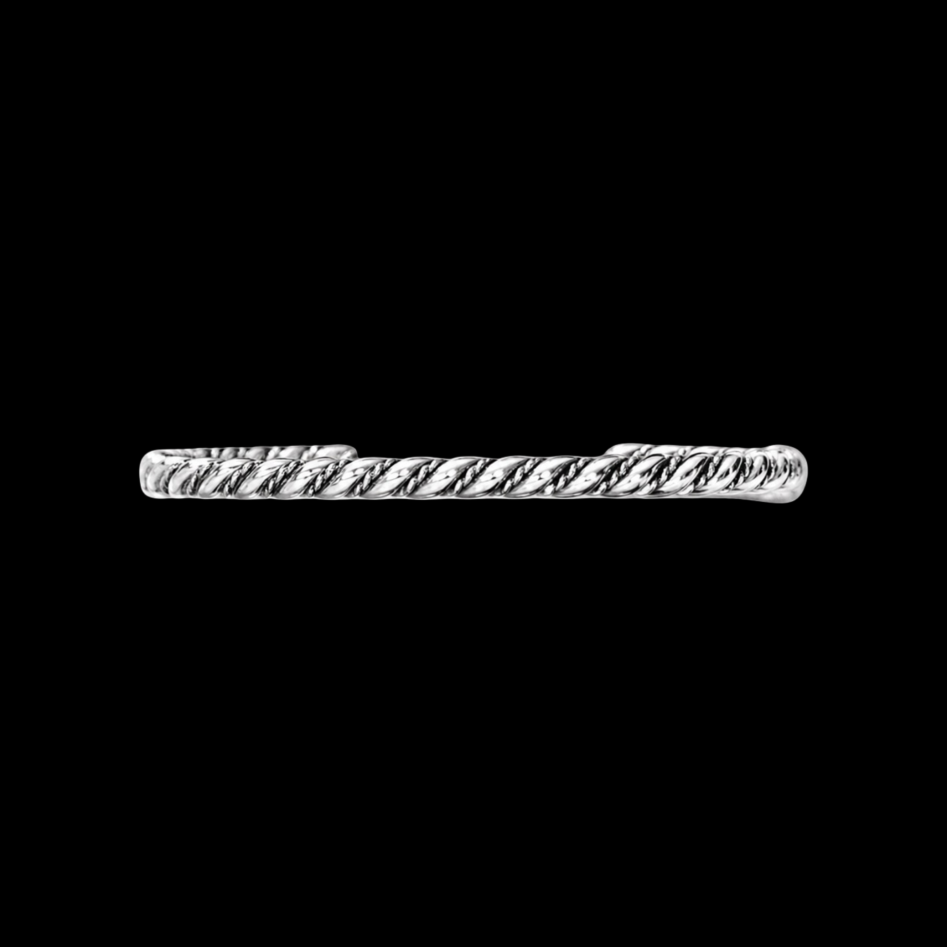 Sterling Stacker cuff handcrafted by Native American artist Leander Tahe
