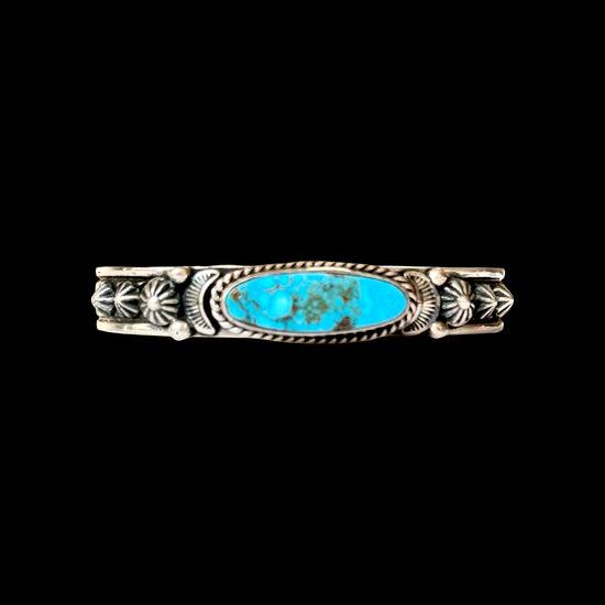 Sonoran Gold Turquoise cuff handcrafted by Native American artist Albert Jake (Heavy by Hand)
