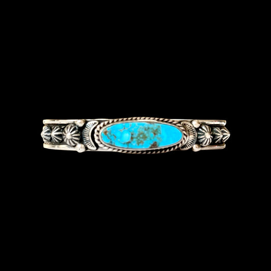 Sonoran Gold Turquoise cuff handcrafted by Native American artist Albert Jake (Heavy by Hand)