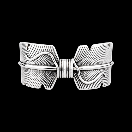 Sterling bracelet handcrafted by Native American artist Chris Charlie