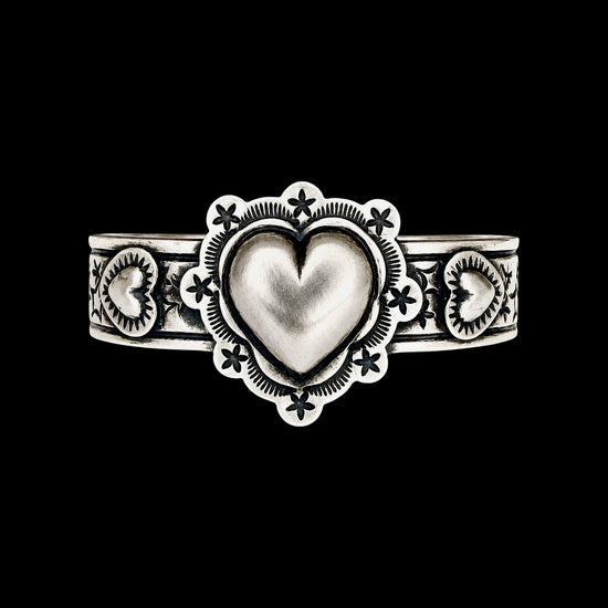 Sterling Silver cuff handcrafted by Native American artist Chris Etsitty