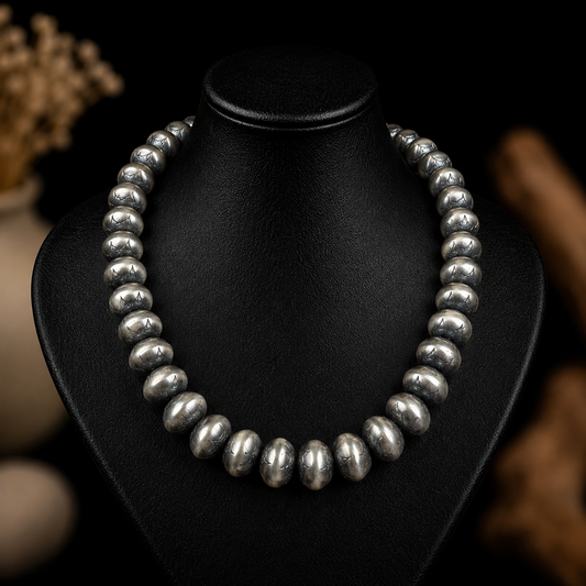 Handcrafted navajo pearls handcrafted by Native American artist Bryannen Halwood