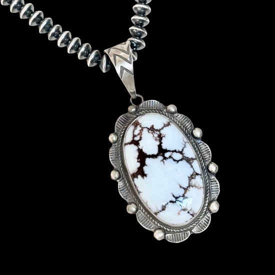 Wild Horse Jasper pendant handcrafted by Native American artist Donovan Nez