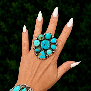 The Sabinal Ring (Adjustable) - Royston & Kingman Turquoise by Marcus Chavez