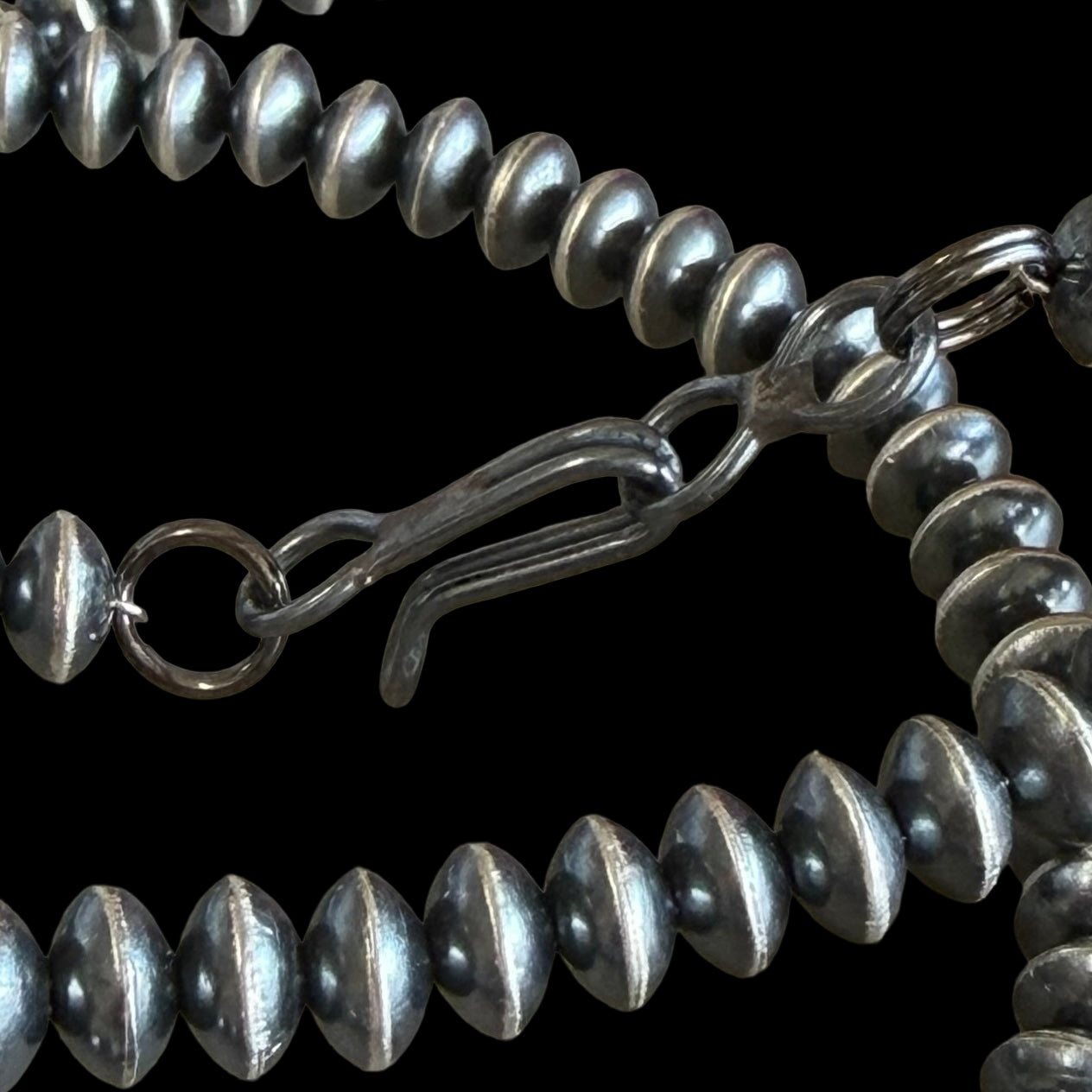 Sterling Silver Handcrafted navajo pearls handcrafted by Native American artist LaVina Dawes