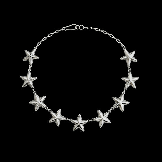 Sterling Silver choker handcrafted by Native American artist Robert Johnson