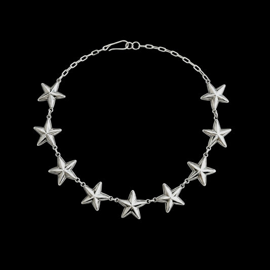 Sterling Silver choker handcrafted by Native American artist Robert Johnson