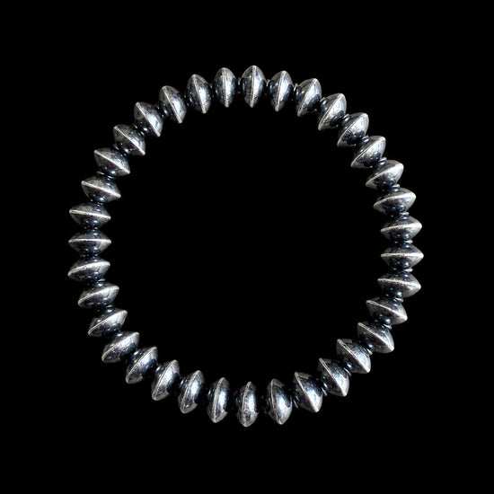 Sterling Silver Handcrafted navajo pearl bracelets handcrafted by Native American artist LaVina Dawes