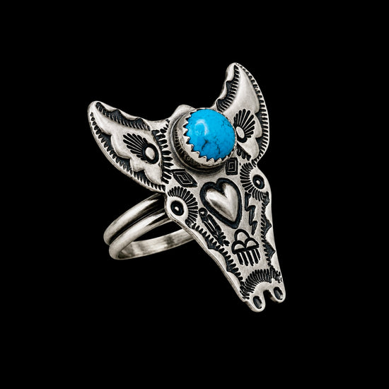 Kingman (Adjustable) ring handcrafted by Native American artist Tim Yazzie