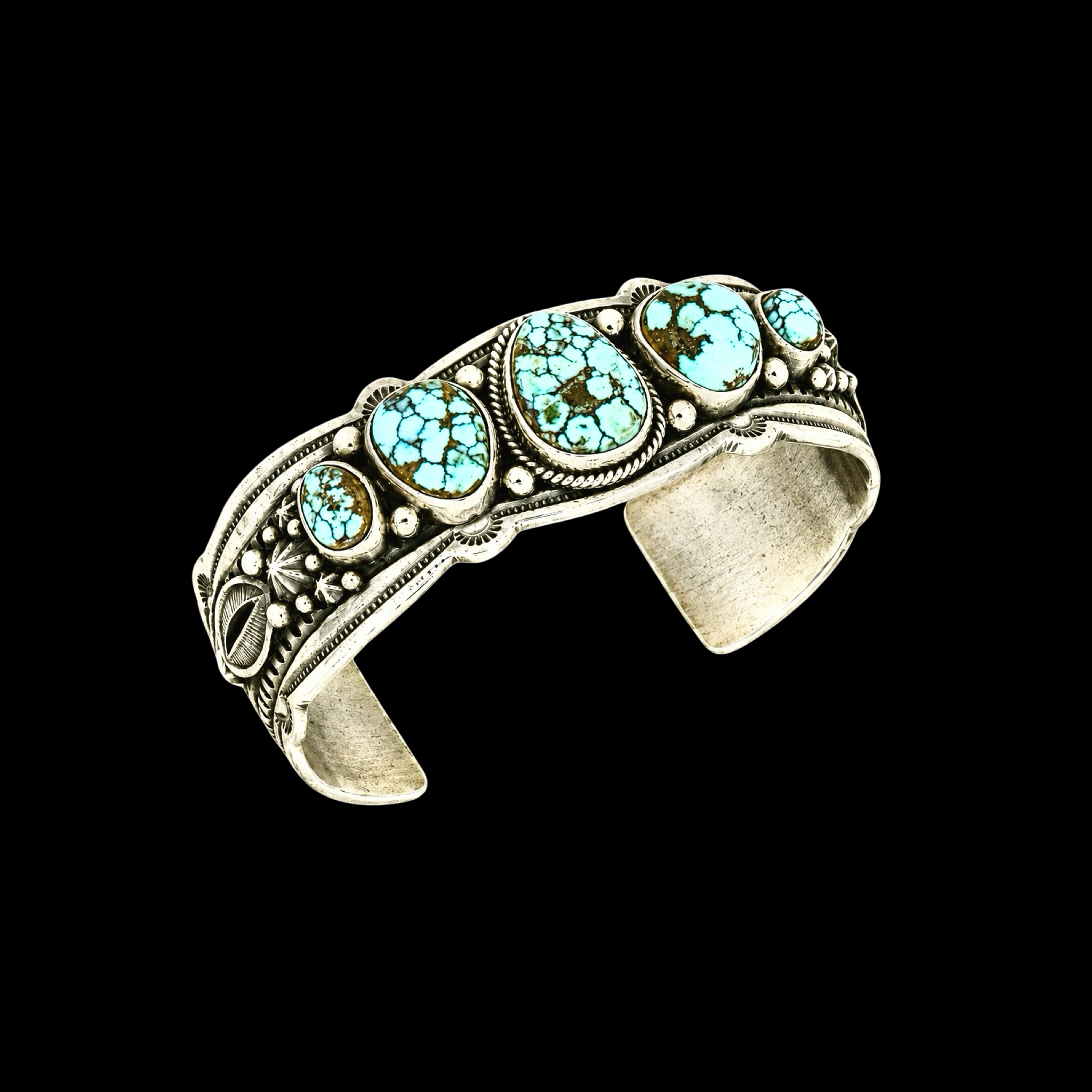 Dry Creek Turquoise bracelet handcrafted by Native American artist Happy Piasso
