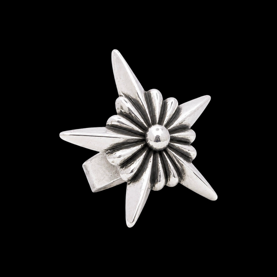 Sterling Silver ring handcrafted by Native American artist Ryan Chee