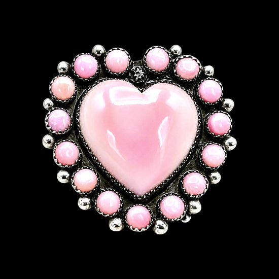 Conch ring handcrafted by Native American artist Lenora Garcia