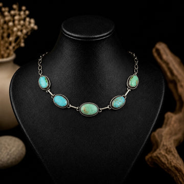 The Xylem Choker - Kingman Turquoise by Scott Skeets