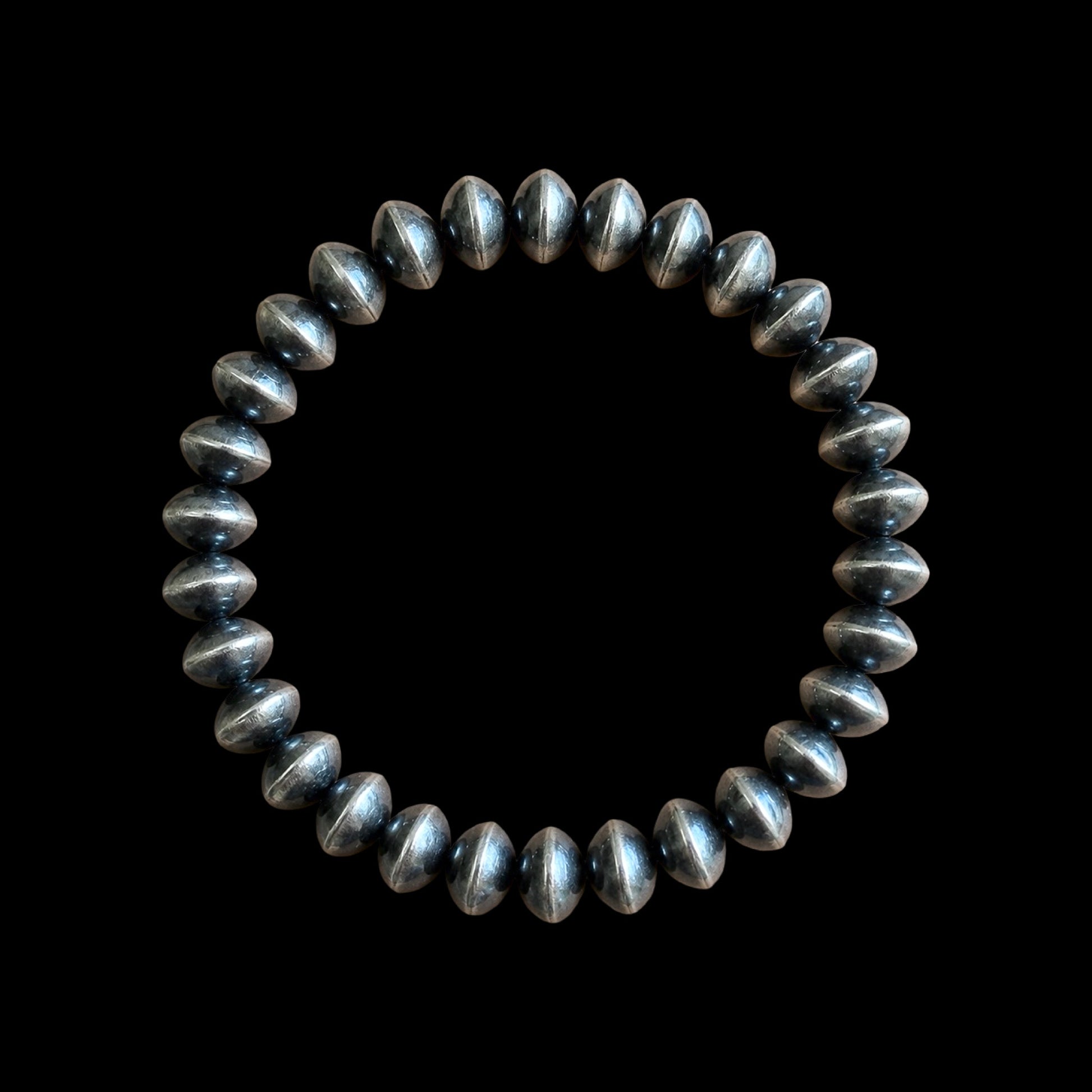 Sterling Silver Handcrafted navajo pearl bracelets handcrafted by Native American artist LaVina Dawes