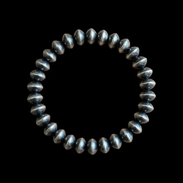Sterling Silver Handcrafted navajo pearl bracelets handcrafted by Native American artist LaVina Dawes