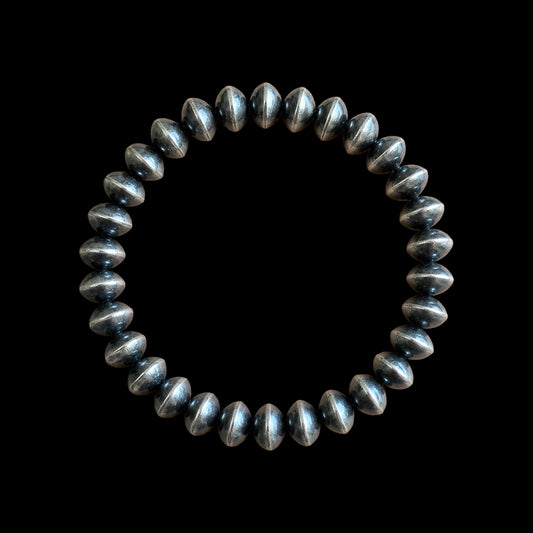Sterling Silver Handcrafted navajo pearl bracelets handcrafted by Native American artist LaVina Dawes
