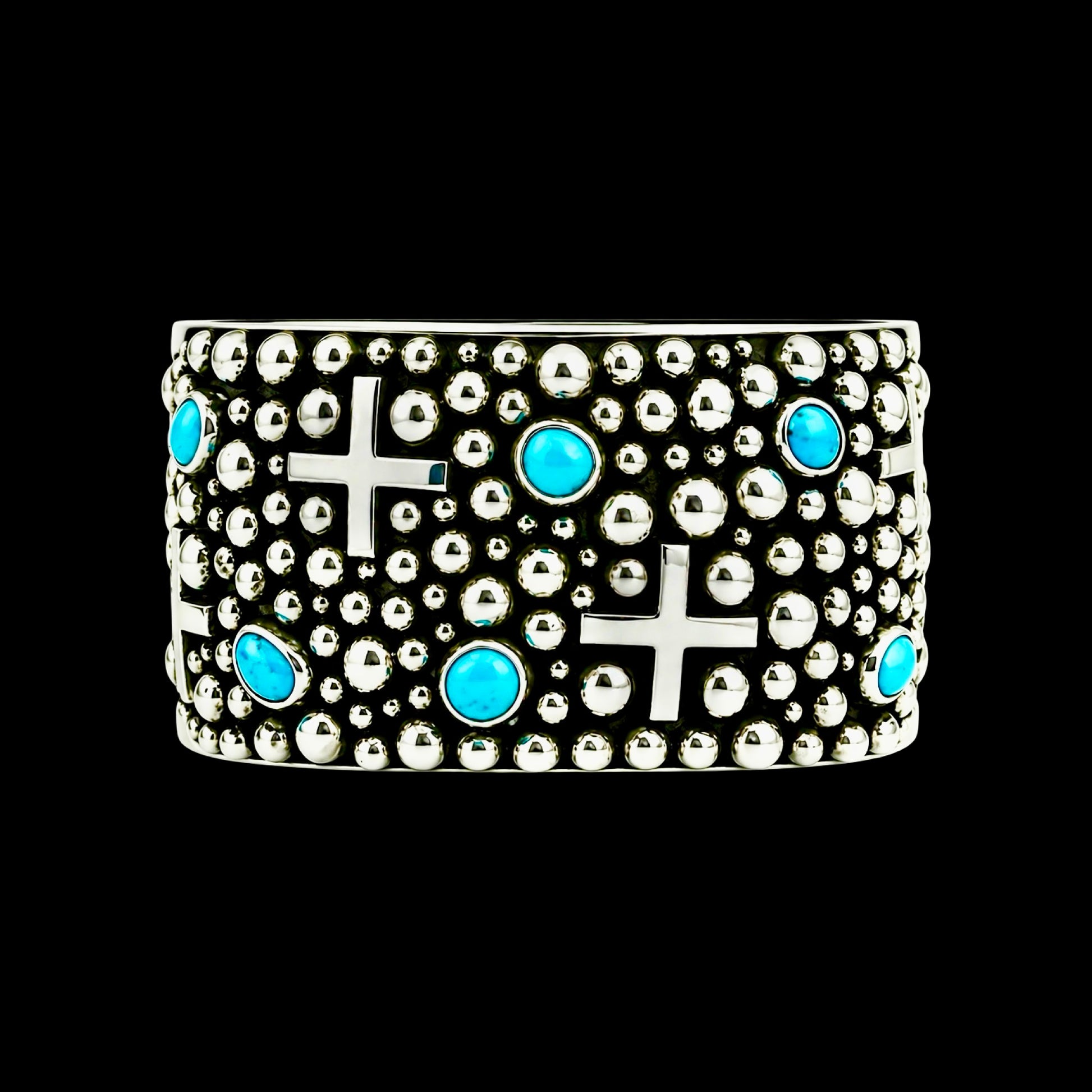 Sleeping Beauty Turquoise bracelet handcrafted by Native American artist Dianne Wylie