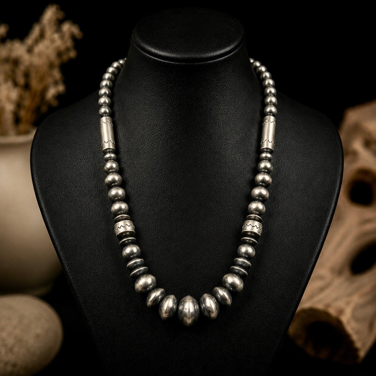 Handcrafted navajo pearls handcrafted by Native American artist Rose Martin