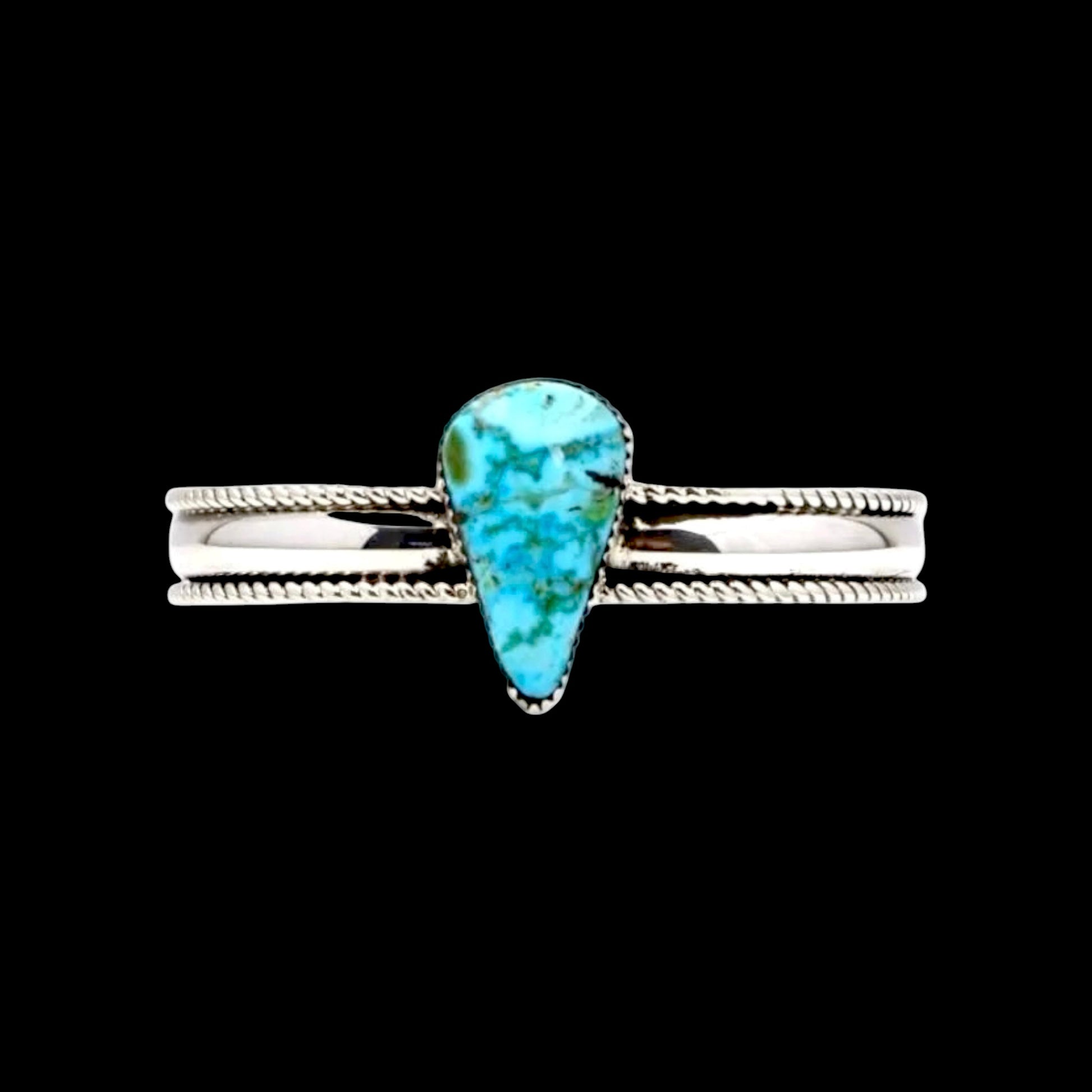 Kingman Stacker bracelet handcrafted by Native American artist Jeanette Yazzie