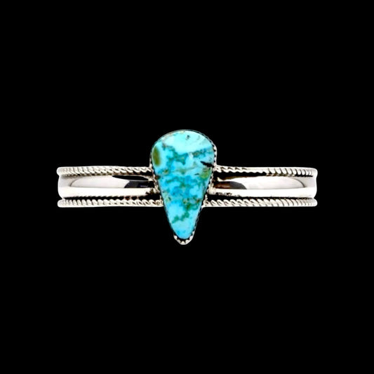 Kingman Stacker bracelet handcrafted by Native American artist Jeanette Yazzie