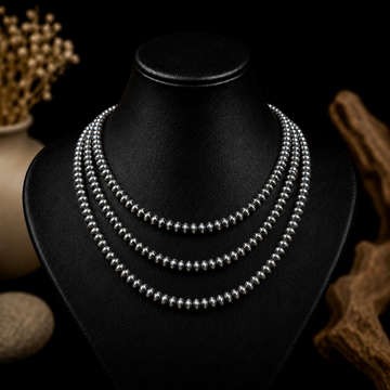 Sterling Silver Handcrafted navajo pearls handcrafted by Native American artist LaVina Dawes
