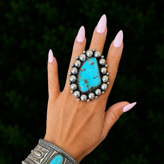 The Della Ring - Fox Turquoise by Marcus Chavez