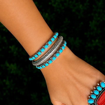 The Aston Cuff - Sleeping Beauty Turquoise by Ernest Rangel