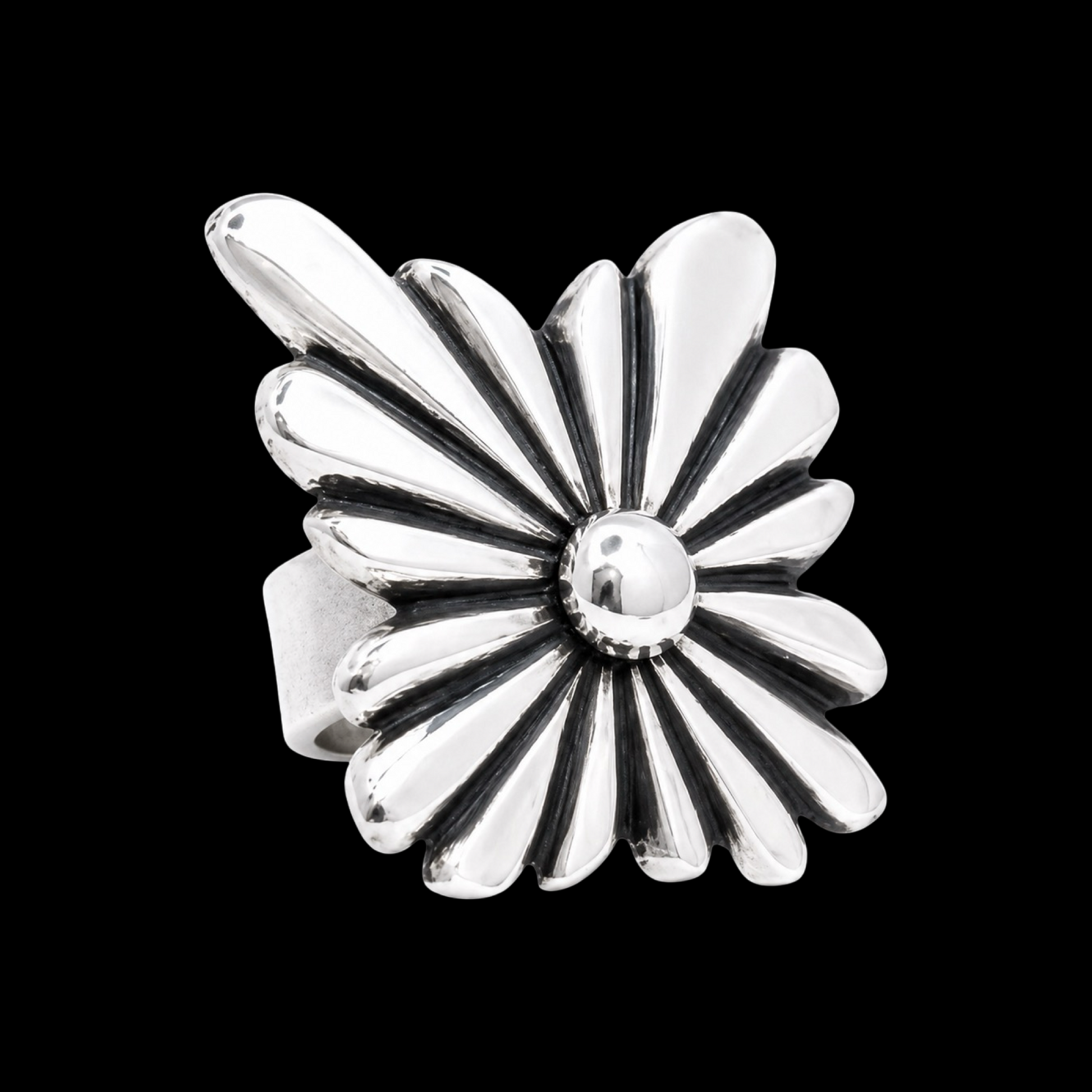 Sterling Silver ring handcrafted by Native American artist Ryan Chee