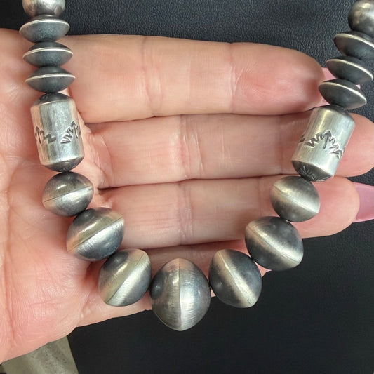 Handcrafted navajo pearls handcrafted by Native American artist Rose Martin