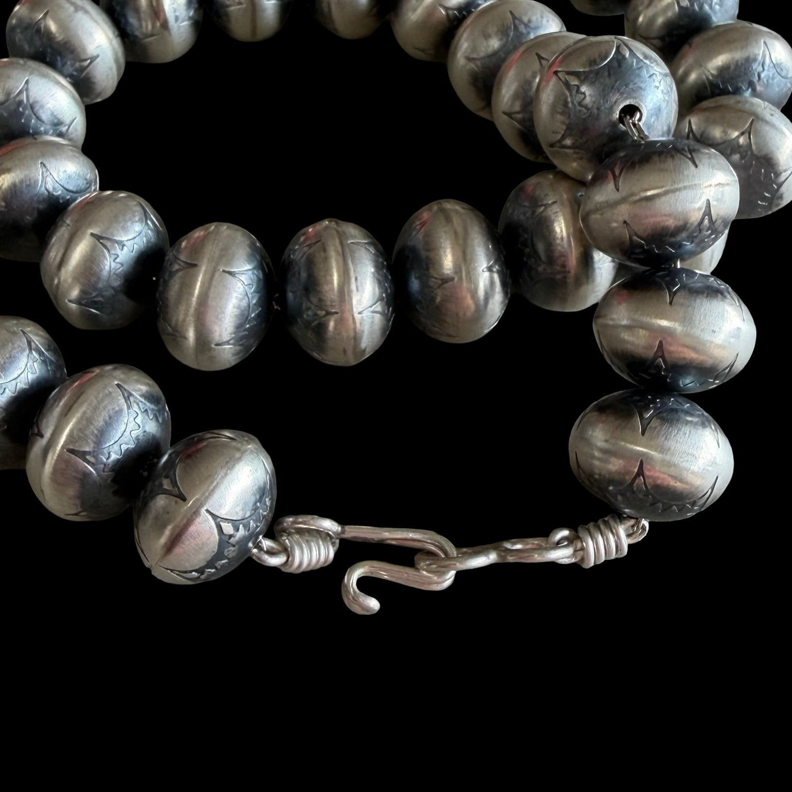 Handcrafted navajo pearls handcrafted by Native American artist Bryannen Halwood