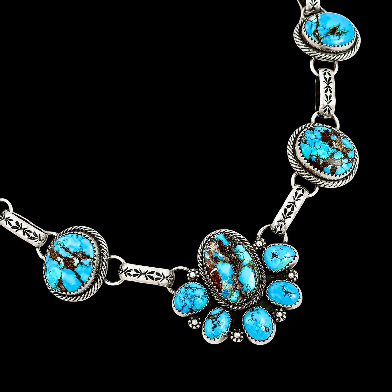 The Alexander Choker Necklace - High-Grade Golden Hills Turquoise by Chris Etsitty