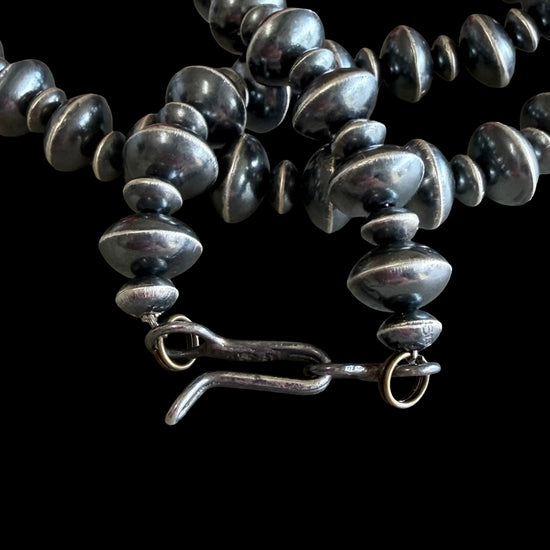 Sterling Silver handcrafted navajo pearls handcrafted by Native American artist LaVina Dawes