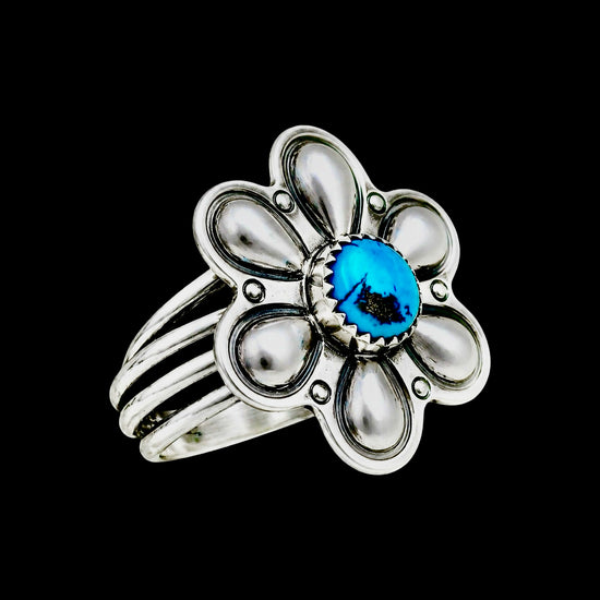 Kingman (Adjustable) ring handcrafted by Native American artist Tim Yazzie