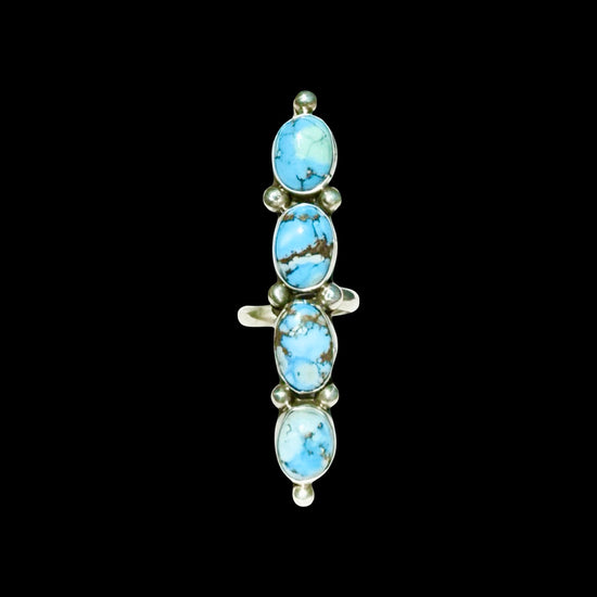 Golden Hills Turquoise ring handcrafted by Native American artist Jo Elias Draper
