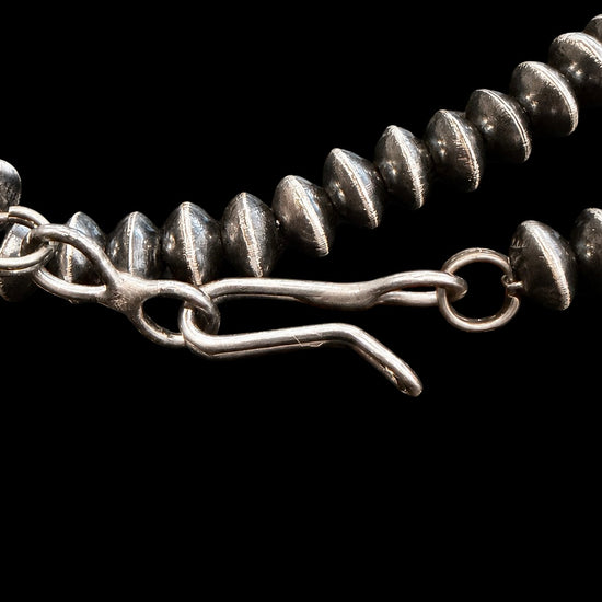 Sterling Silver Handcrafted navajo pearls handcrafted by Native American artist LaVina Dawes