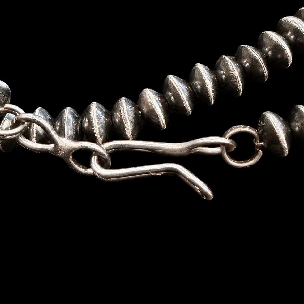 Sterling Silver Handcrafted navajo pearls handcrafted by Native American artist LaVina Dawes