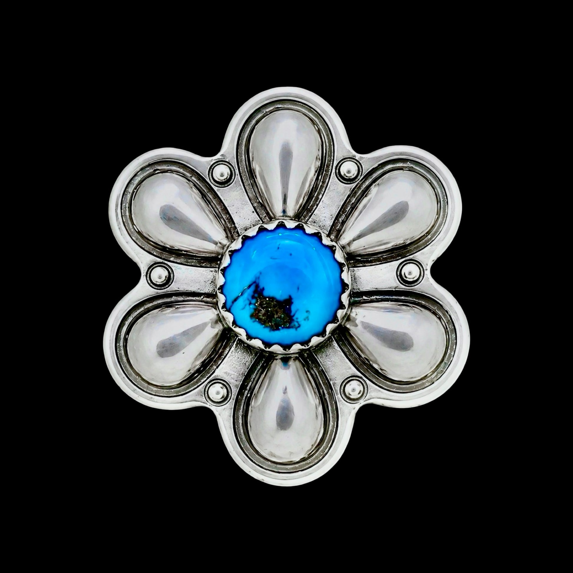Kingman (Adjustable) ring handcrafted by Native American artist Tim Yazzie