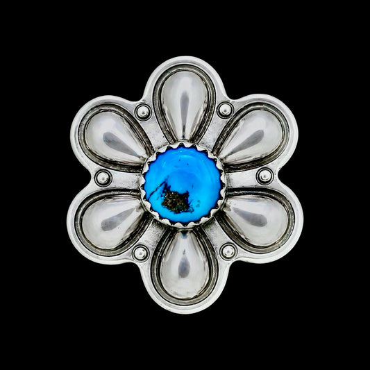 Kingman (Adjustable) ring handcrafted by Native American artist Tim Yazzie